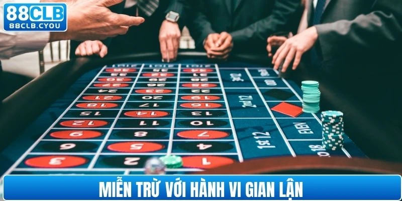 Nghiêm cấm mọi hành vi gian lận từ người chơi